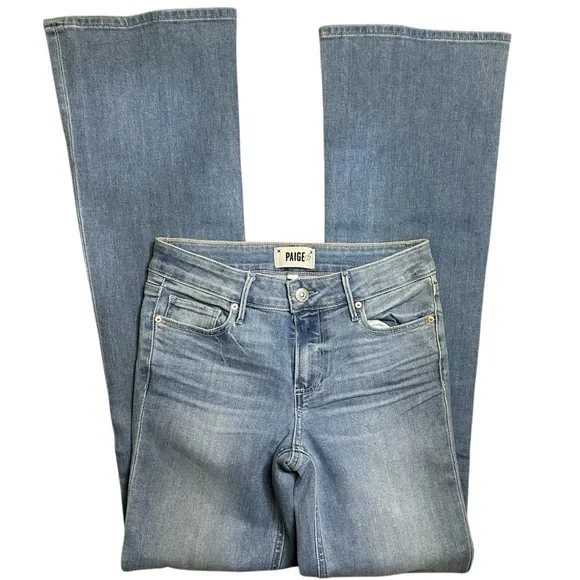 PAIGE Skyline Bootcut Jeans in Satellite Light Blue Sz. 25 / 4 - Picture 6 of 15